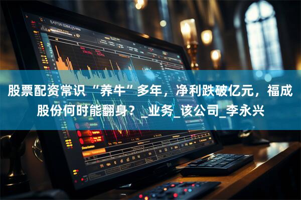 股票配资常识 “养牛”多年,净利跌破亿元,福成股份何时能翻身?_业务_该公司_李永兴